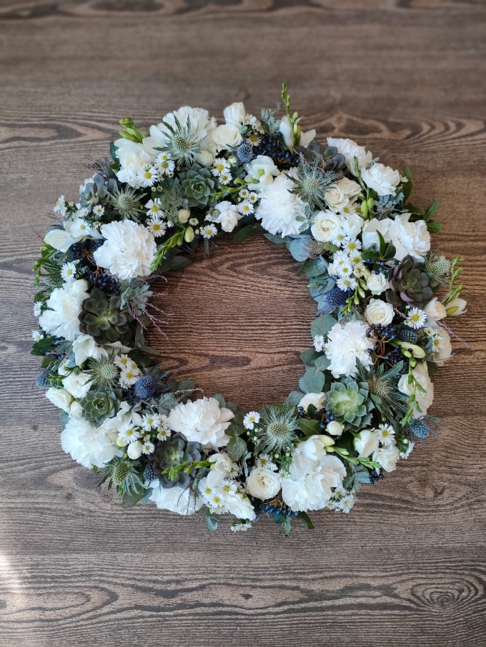 Florist’s Choice Floral Funeral Wreath