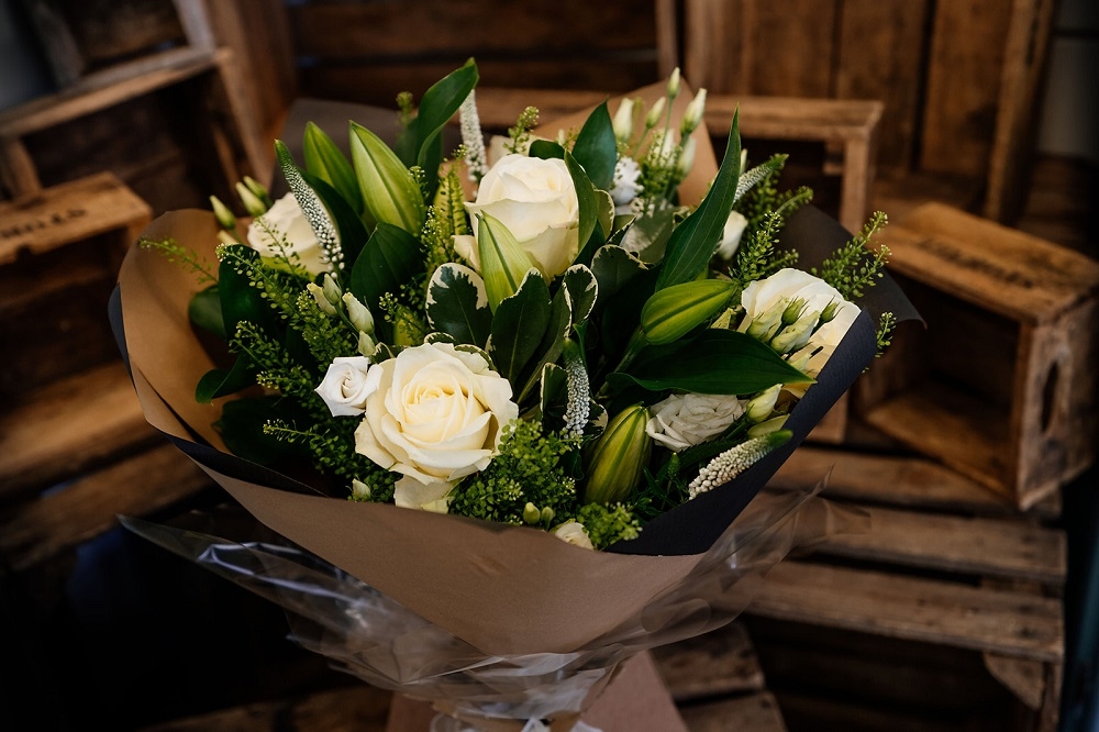 Classic Whites Handtied Bouquet