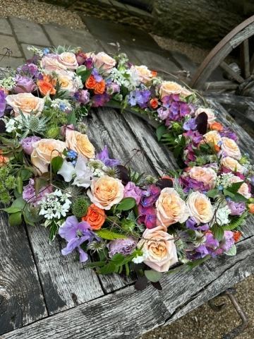 Florist’s Choice Floral Funeral Wreath