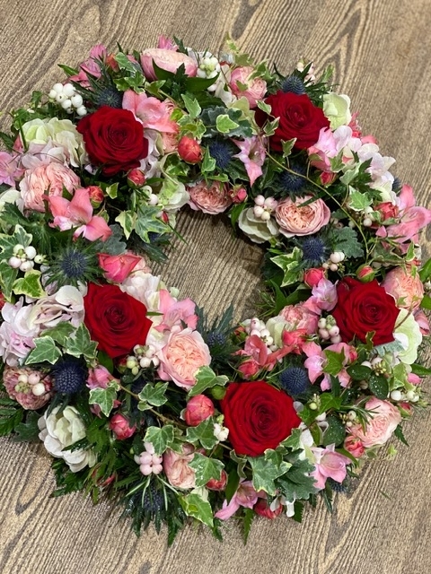 Florist’s Choice Floral Funeral Wreath